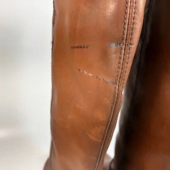 Frye Melissa 2 Leather Boots Womens Brown Riding Equestrian 3475449 - Picture 7 of 13